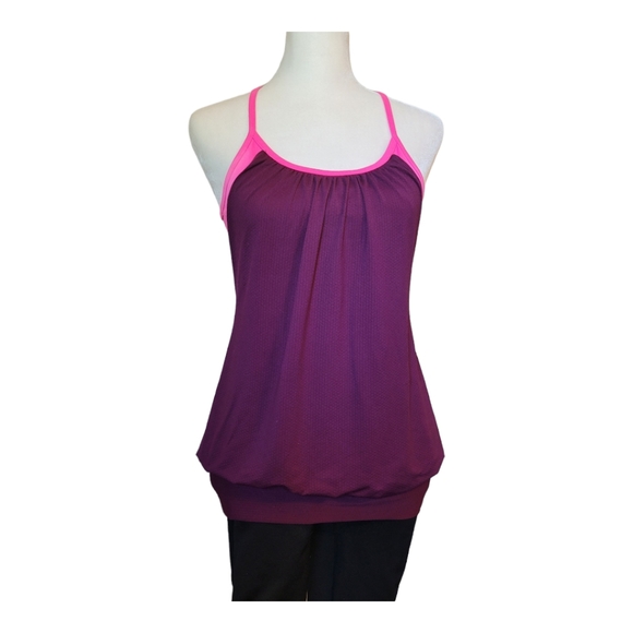 Lululemon No Limits Tank Pink Purple Lululemon Bra and Tank Combo Size 8 - Picture 4 of 14